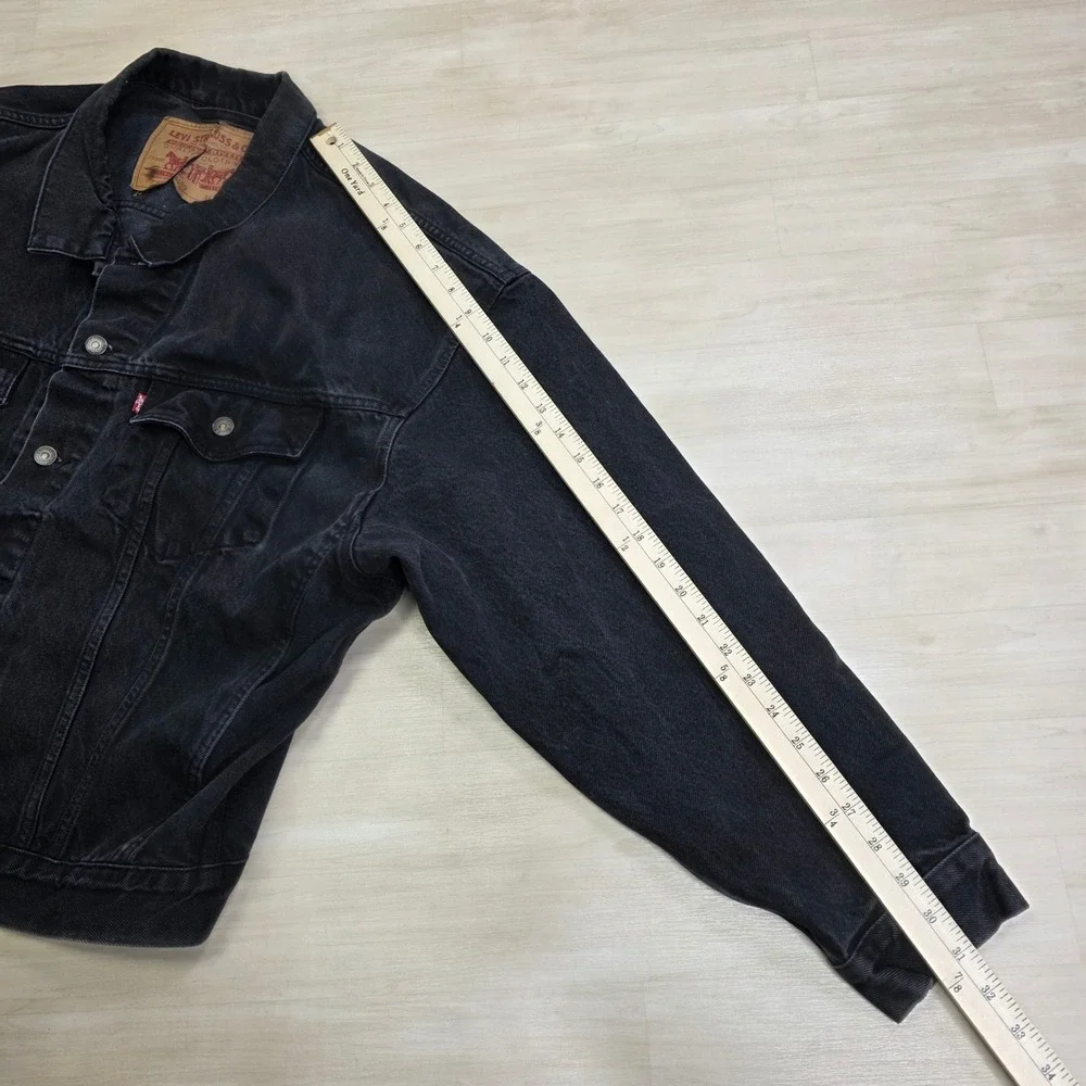 Vintage Levi's 70598-4159 Black Type 3 Denim Jean Jacket Big Patch Size XL Read‎